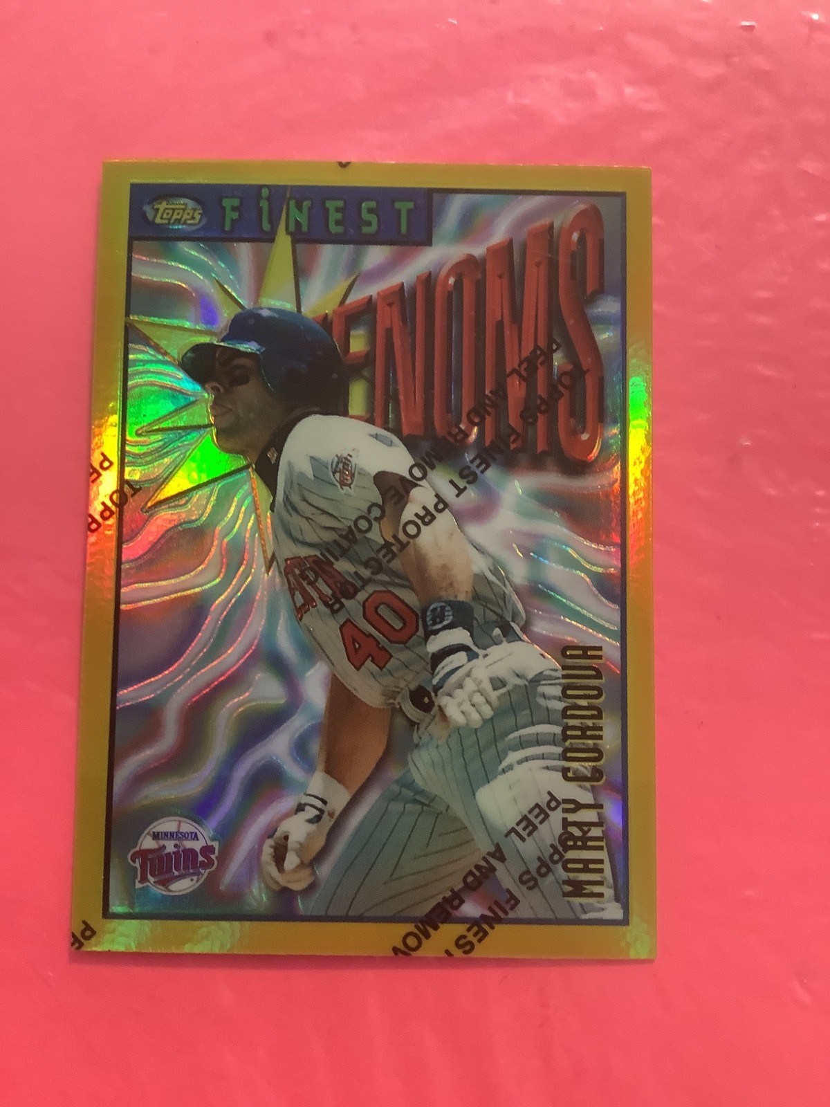 1996 Topps Finest - Marty Cordova #4 Refractor