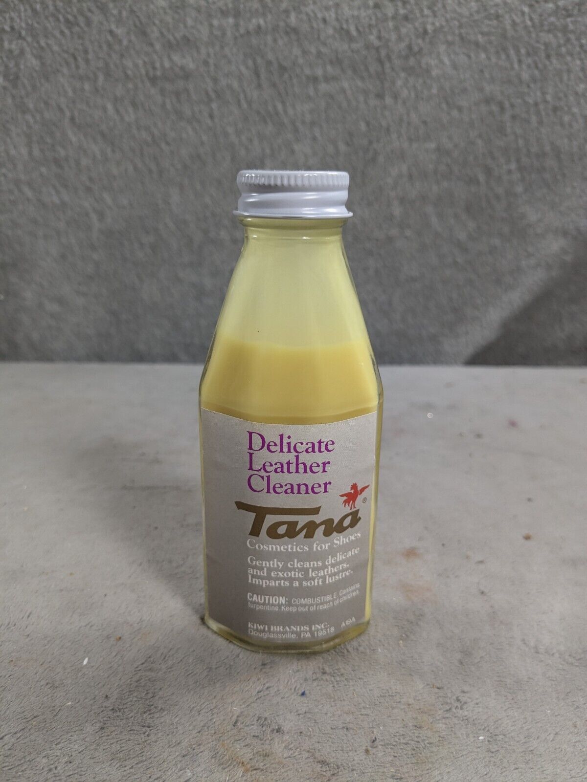Vintage Bottle Of Tana Delicate Leather Cleaner For Leather Shoes 3oz