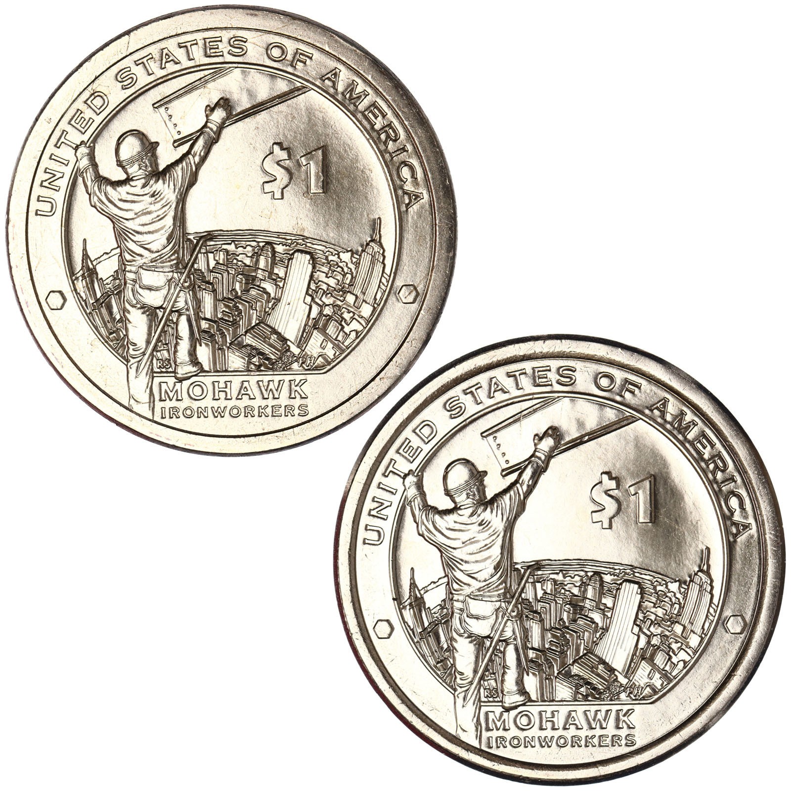 2015 P D Native American Sacagawea Sacagawea BU Dollar 2 Coin Set