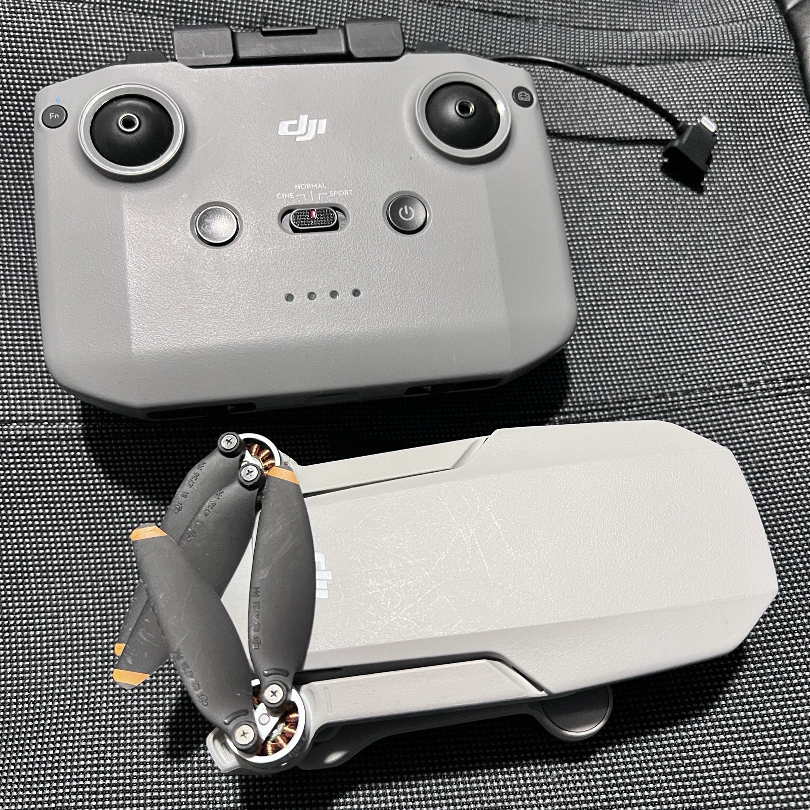 Broken DJI Mini 4K Camera Drone. No Battery. For Parts
