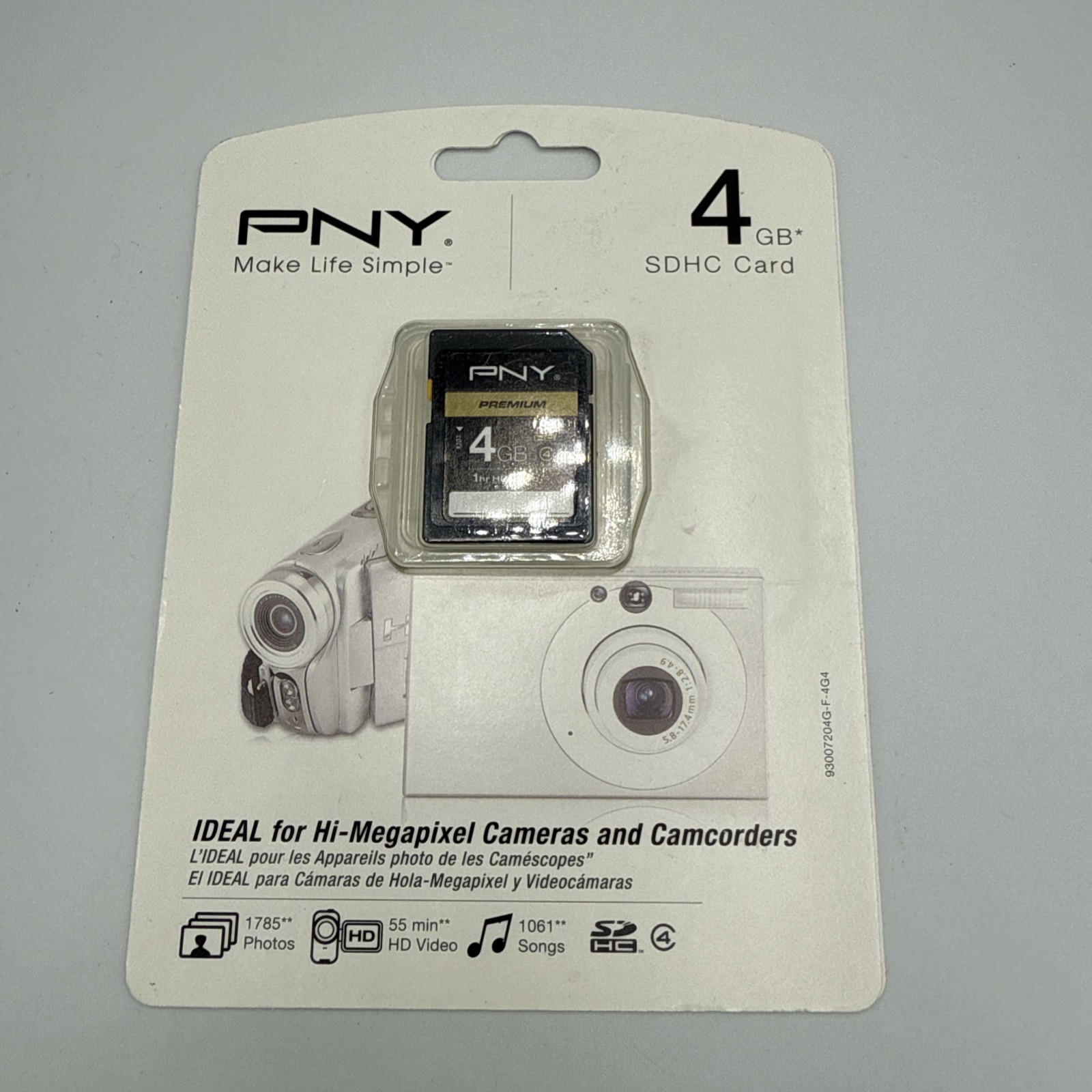 PNY Premium 4GB SDHC Card - OEM - P-SDHC4G4-EF
