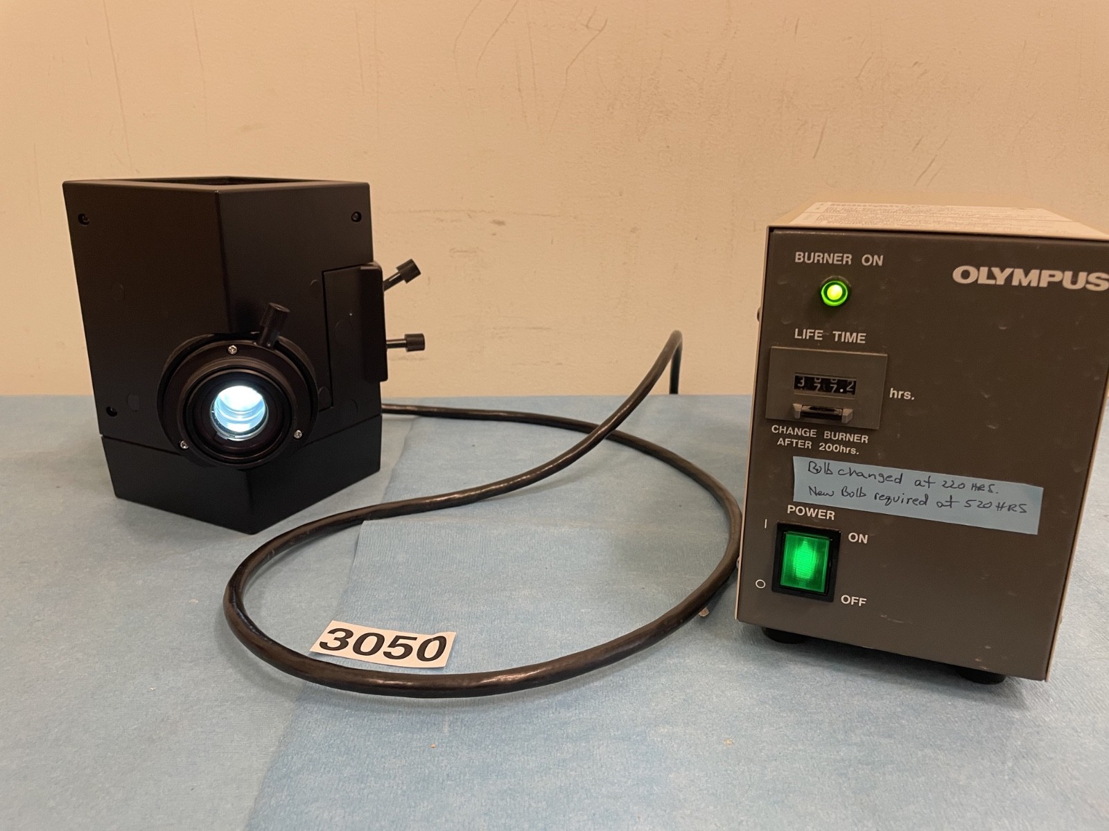 Olympus U-ULS100HG U-ULH Lamp House and BH2-RFL-T3 Power Supply