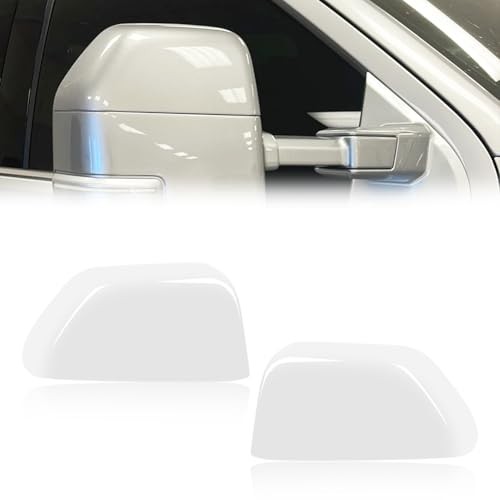 Rear View Mirror Caps for 2017-2024 Fo-rd F250 F350 F450 2017-2024 Ford White