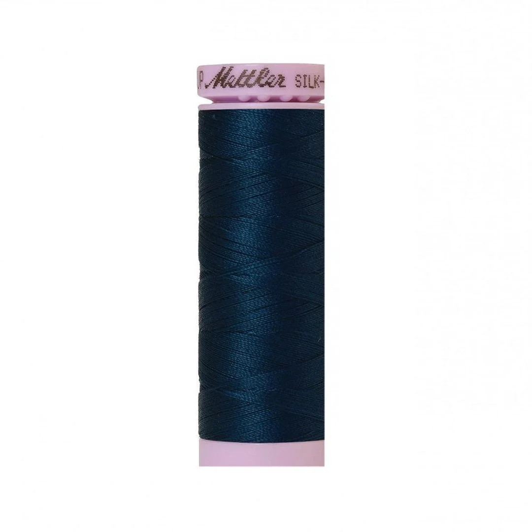 Mettler Thread-Silk Finish Cotton 50 wt, 164 yds Slate Blue
