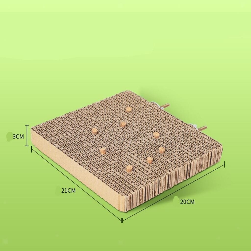 Parrot Cage Perch Cardboard Platform Parakeet Shredding Chewing Toy Bird Toy