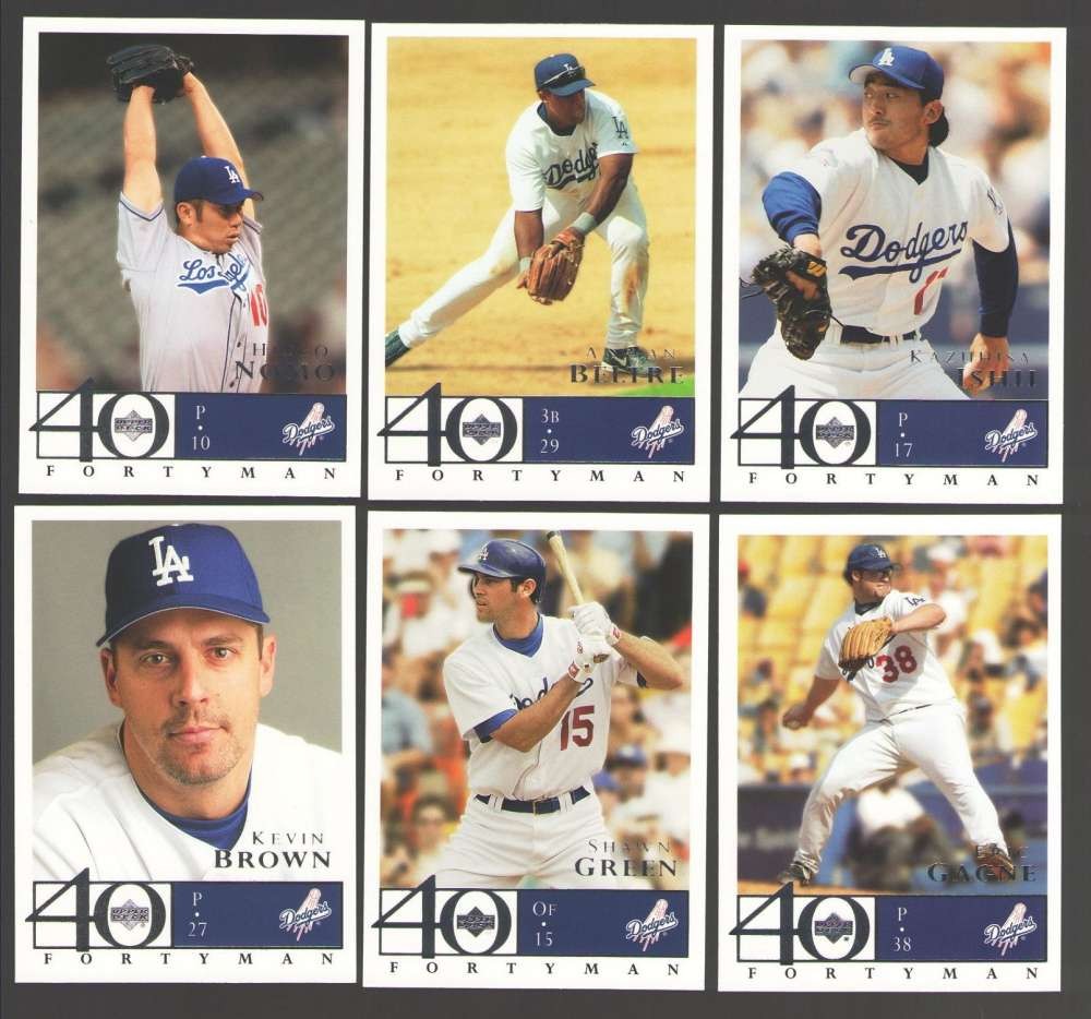 2003 Upper Deck 40 Man - LOS ANGELES DODGERS Team Set