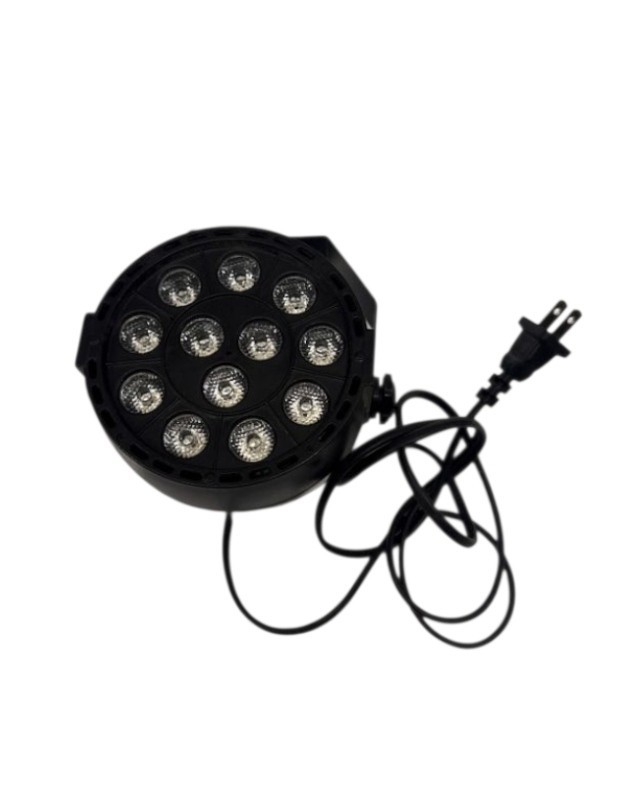 12 LED RGB Par Light - Stage Lighting for DJ, Disco, Party, Wedding & Events