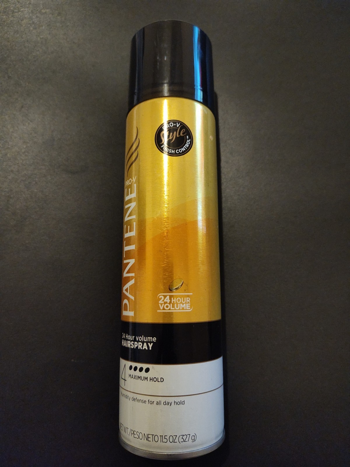 Pantene Pro V Hair Spray 24 Hour Humidity Level 4 Medium Hold 11oz Gold *READ**