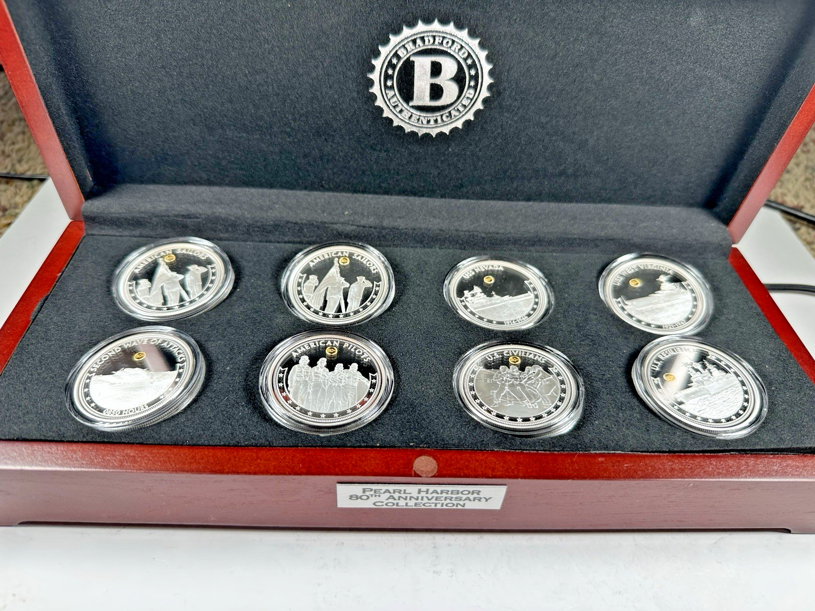 Bradford Exchange PEARL HARBOR 80th Anniversary Collection - 8  Coins
