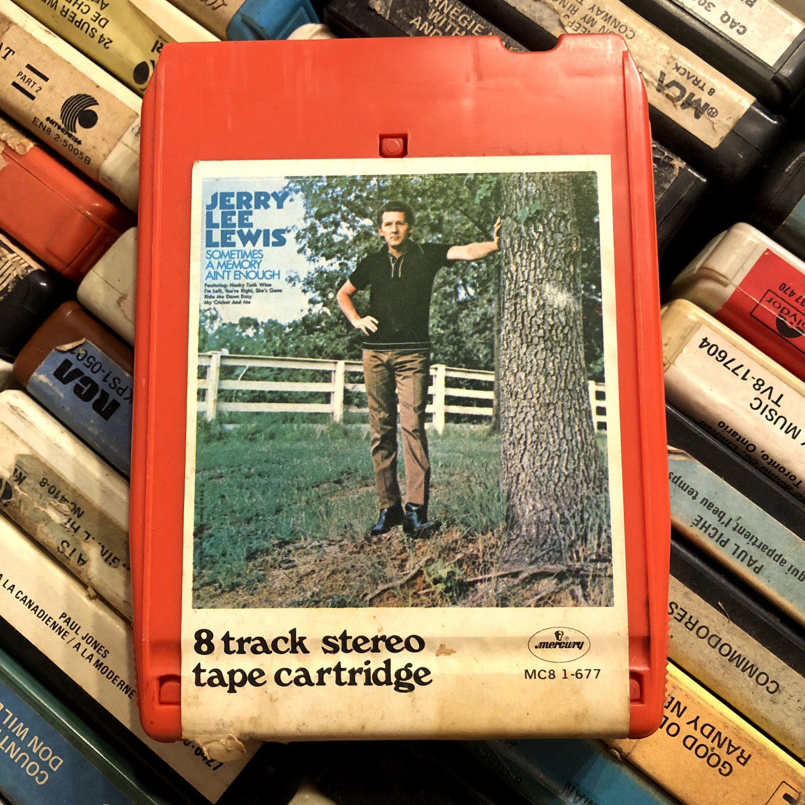 Jerry Lee Lewis : Sometimes a Memory ain't enough 1973, 8 Track Tape CANADA