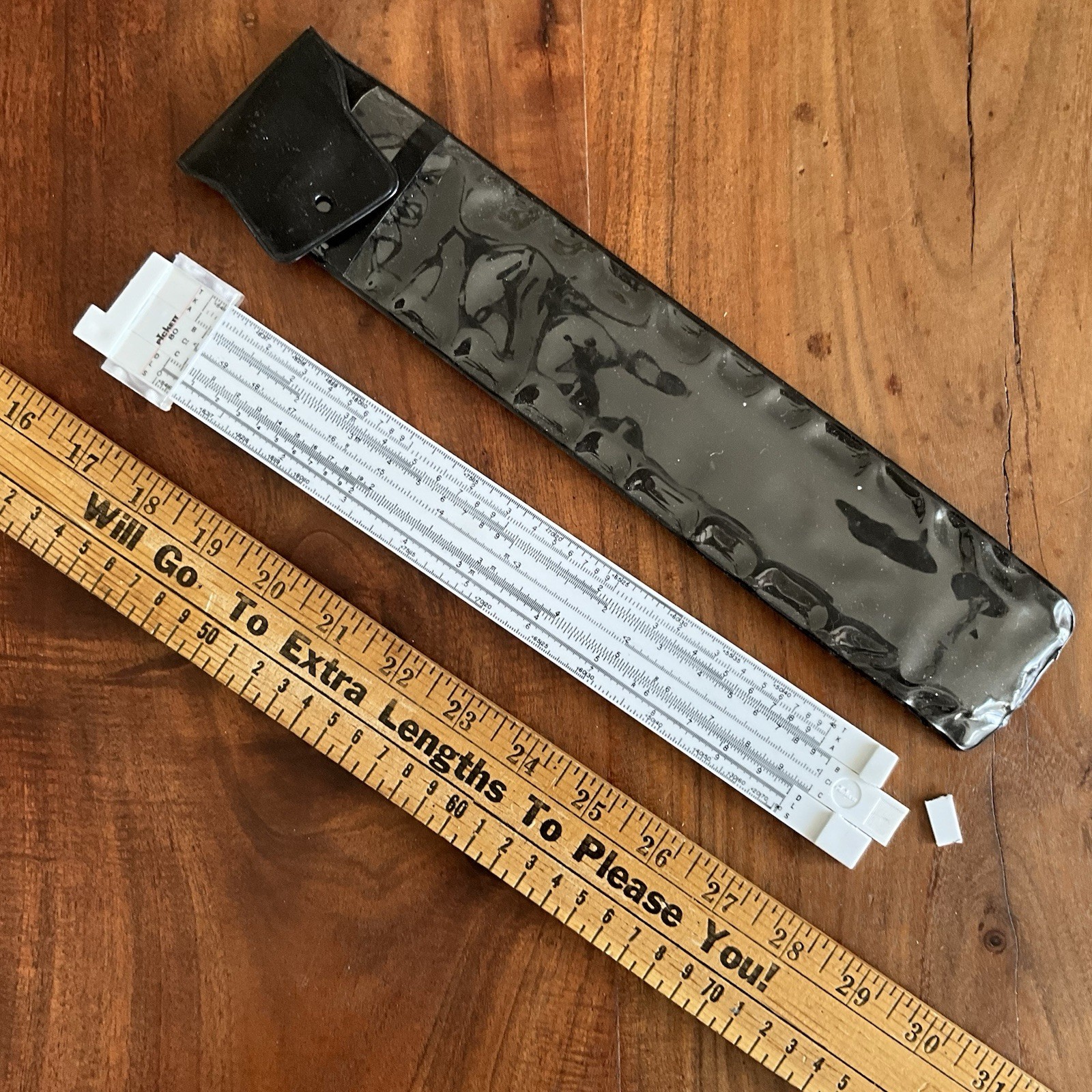 Broken Pickett 80 Basic Student Trig Slide Rule w/ Case