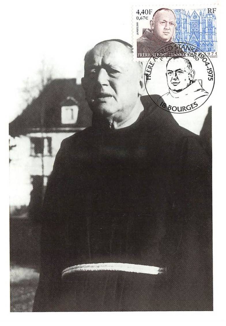 Maximum Card - FRANCE - COR12946 - 09/23/2000 - Brother Alfred Stanke - Cache