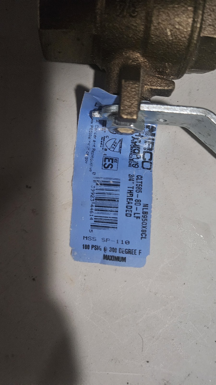 NIBCO CLT585-80-LF 3/4" Lead Free Brass Ball Valve FNPT HydroPure NEW