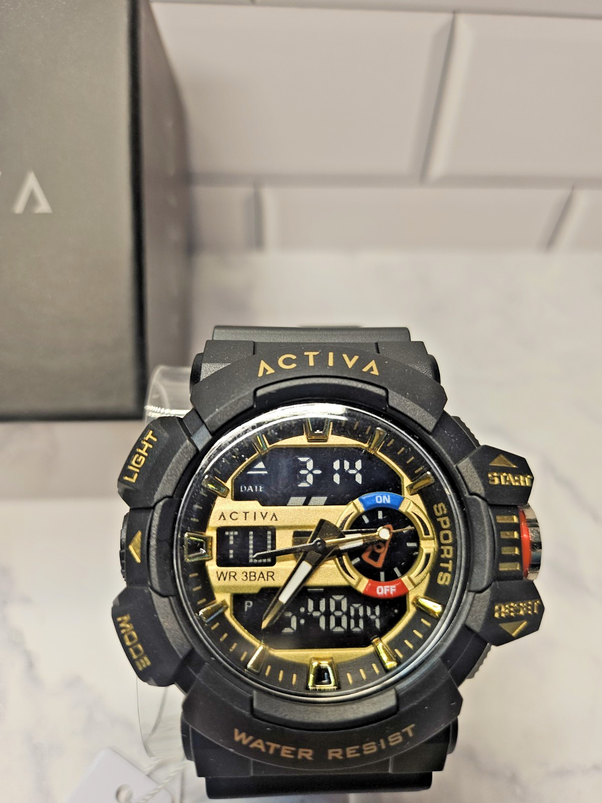 Activa Vord X Invicta Digital Men's Watch - 49mm, Black (ACW8043-002) New