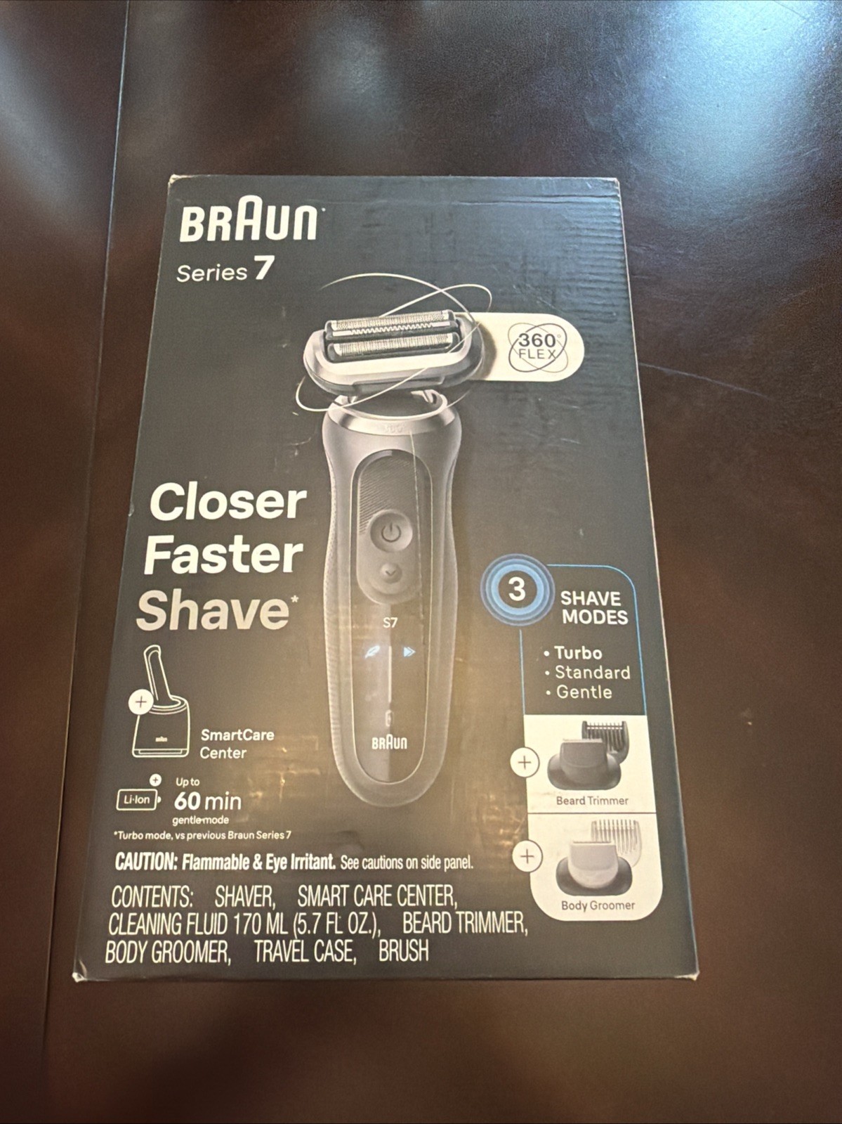 Braun Series 7 7171cc Rechargeable Wet and Dry Shaver W/ Smart Open Box