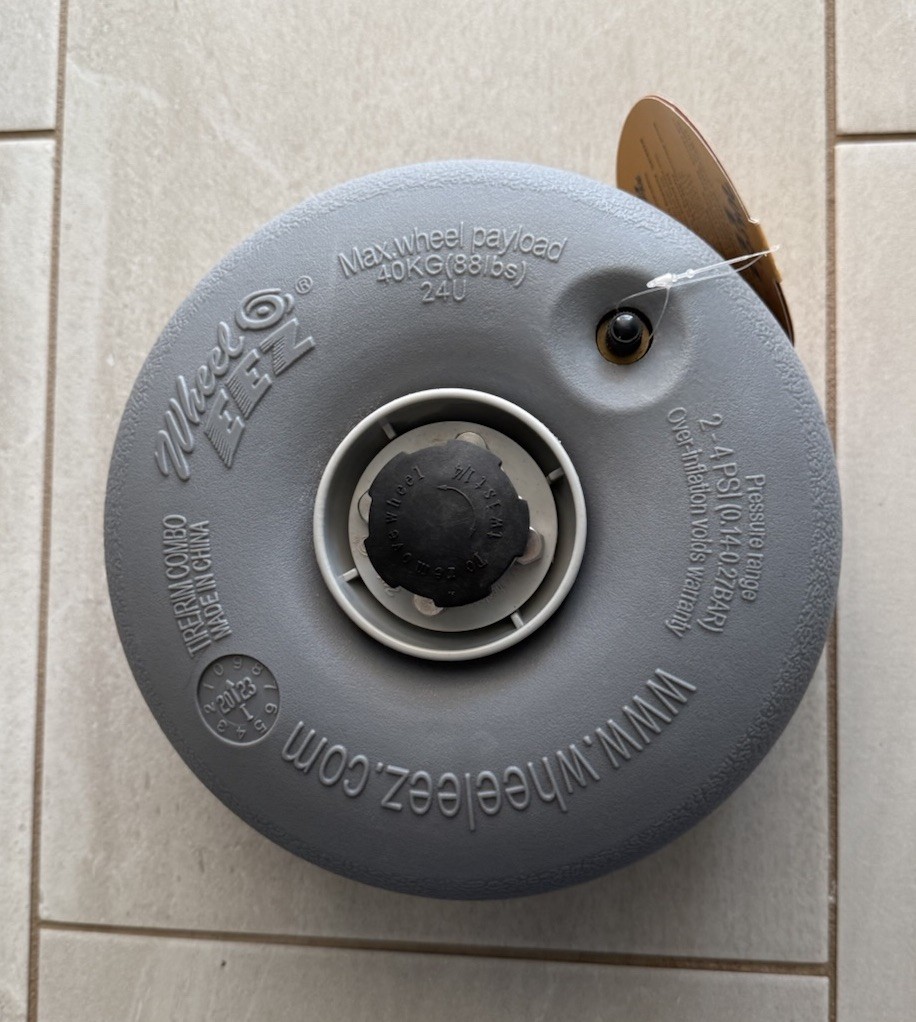 Wheeleez Wheel 9.4 x 4.9 (24 x 12 cm) Wheel- 88 lbs( 40 kg)