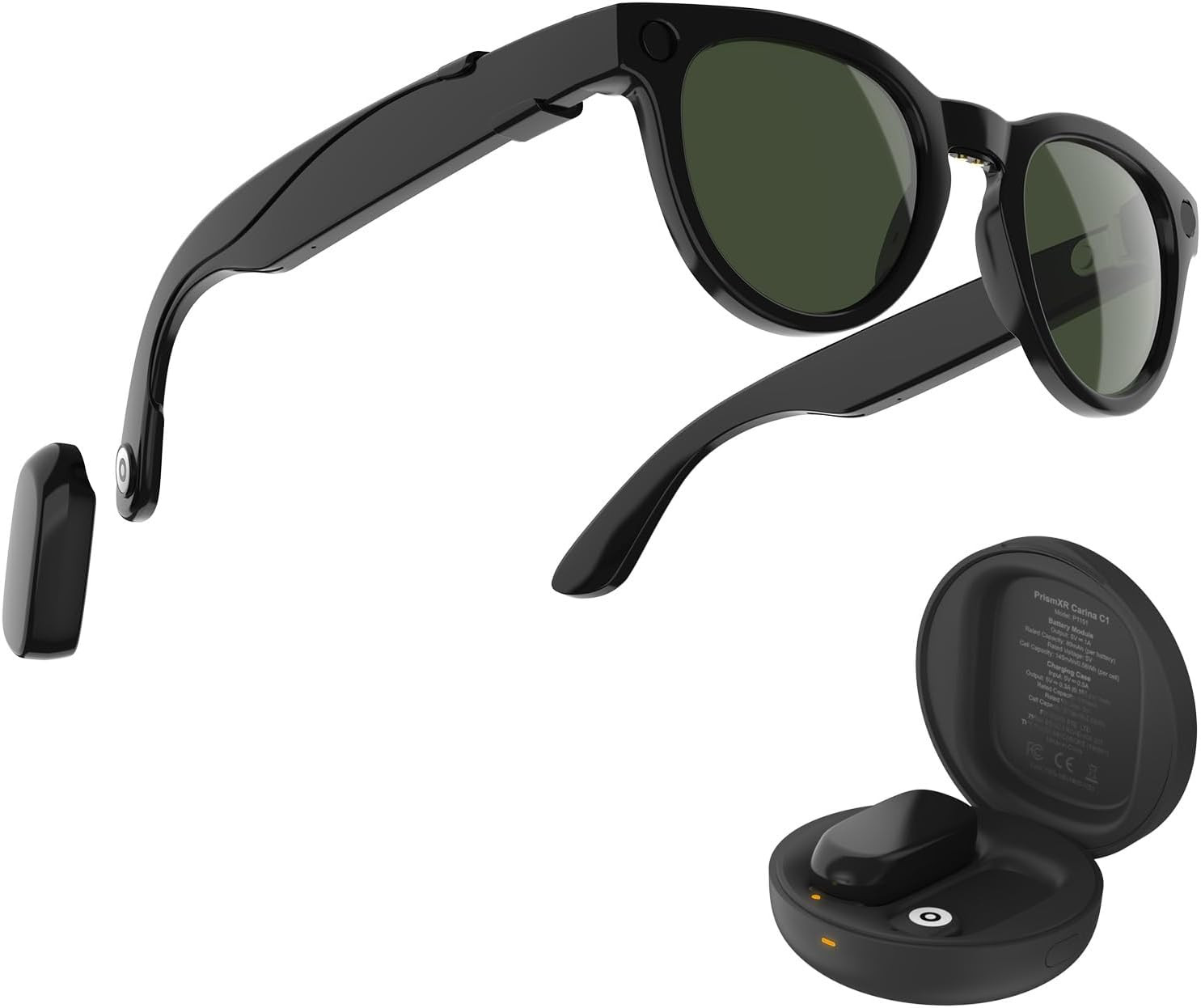 Carina C1 Charging Set Compatible with Rayban Meta Smart Glasses (For Headliner 