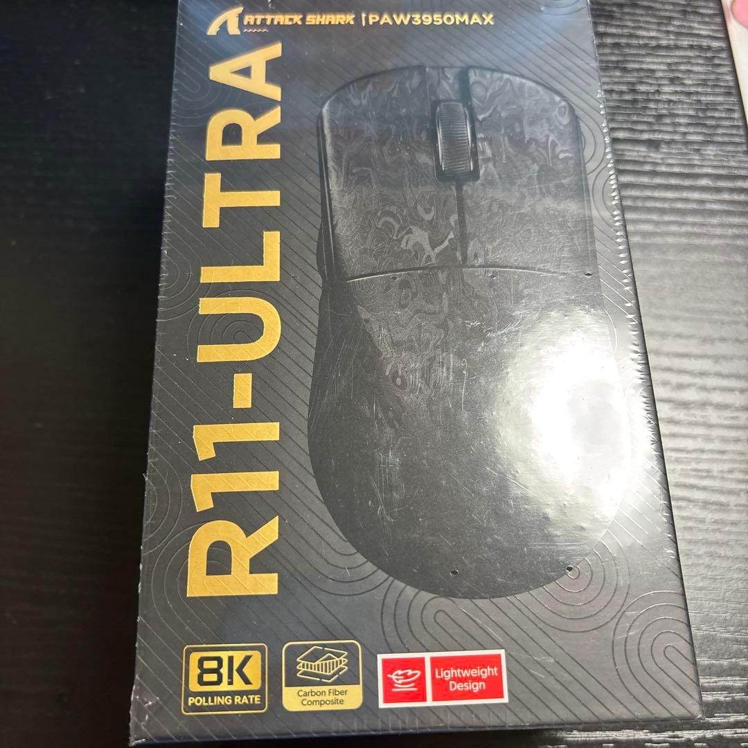 Attack Shark Gaming Mouse R11Ultra Wireless Black Unused Tested
