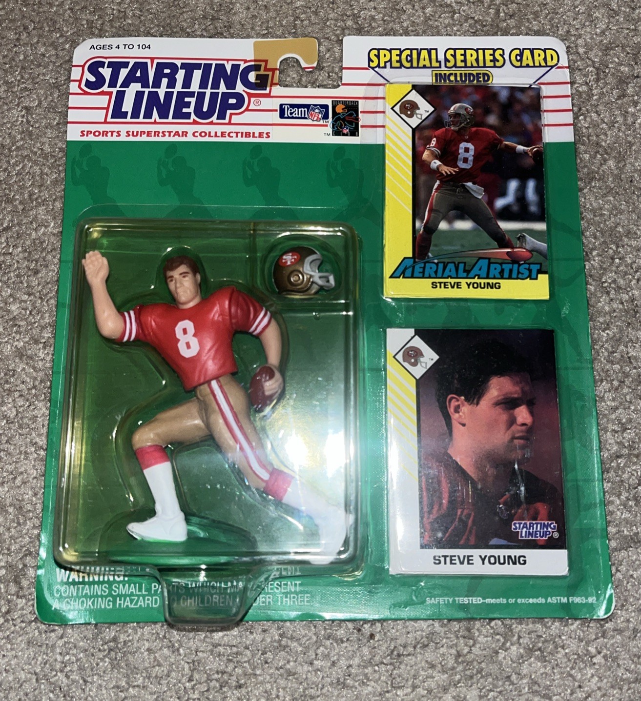 Steve Young & Ben McDonald NEW Starting Lineup Action Figure