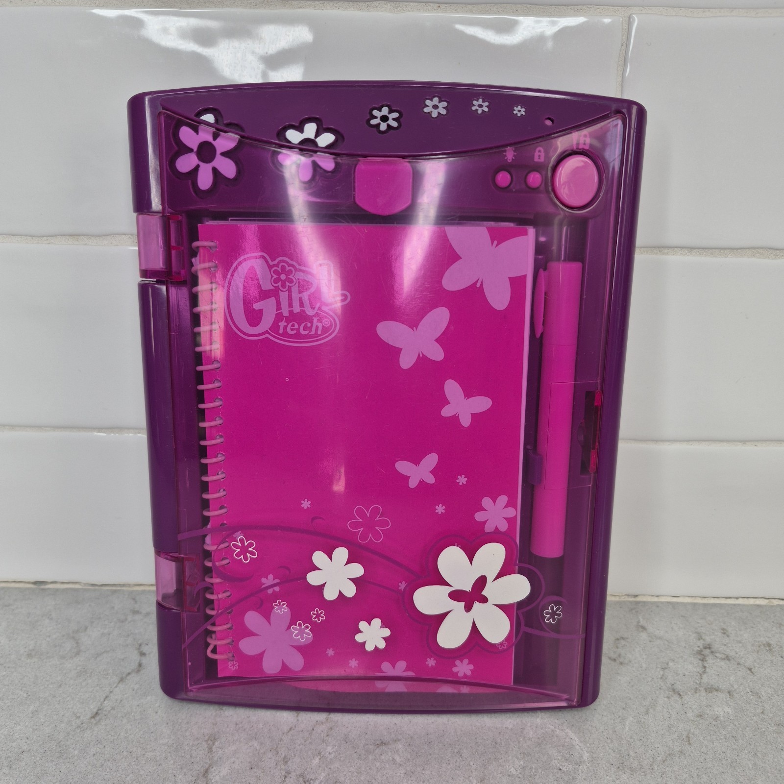 Mattel Girl Tech Password Journal Pen And Notebook Pink Electronic Invisible Ink