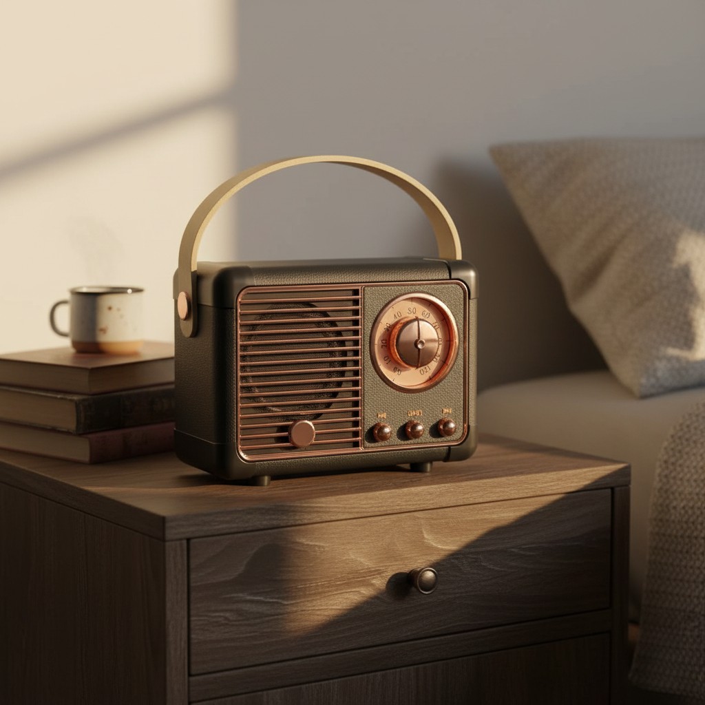 Retro Portable Bluetooth Speaker - Elevate Your Sound with Rich Bass & Style