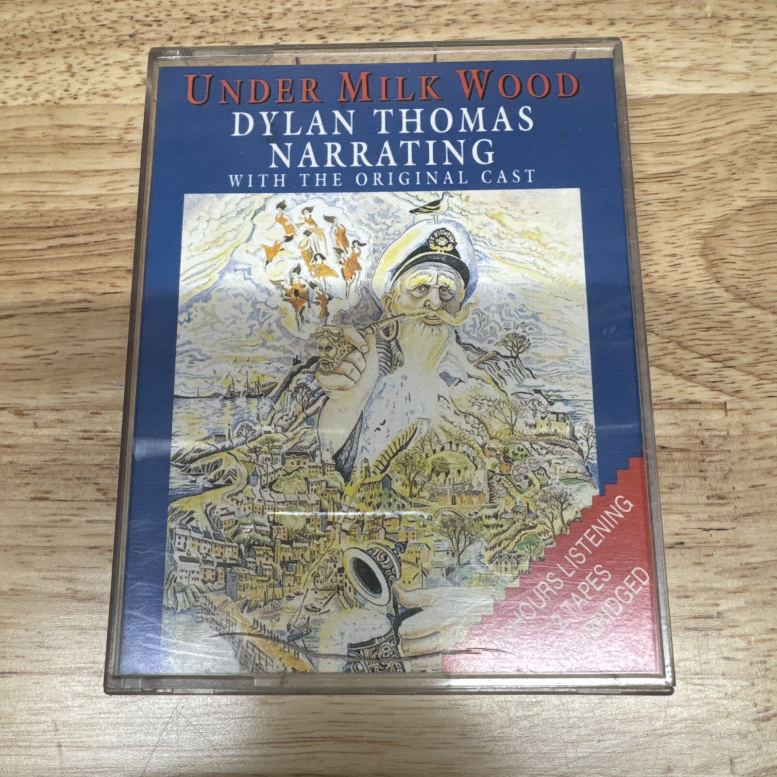 UNDER MILK WOOD BY DYLAN THOMAS  COMPLETE 2 CASSETTES. UNIQUE PERFORMANCE