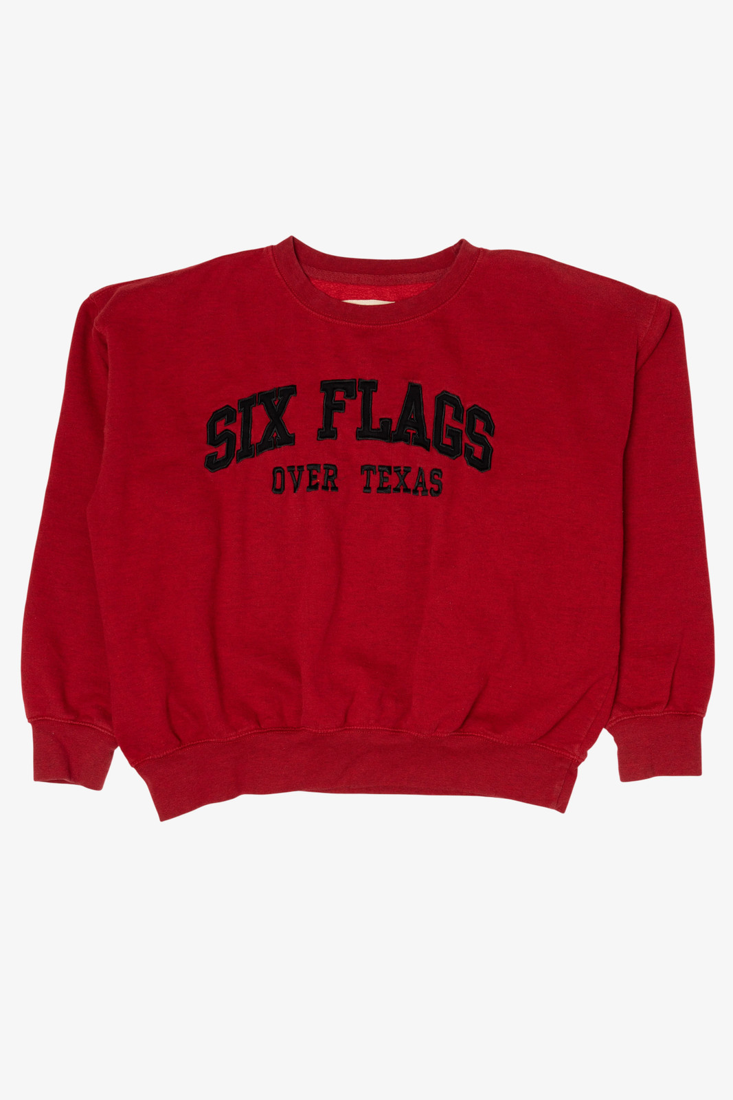 Red Six Flags Over Texas Sweatshirt (2020s)