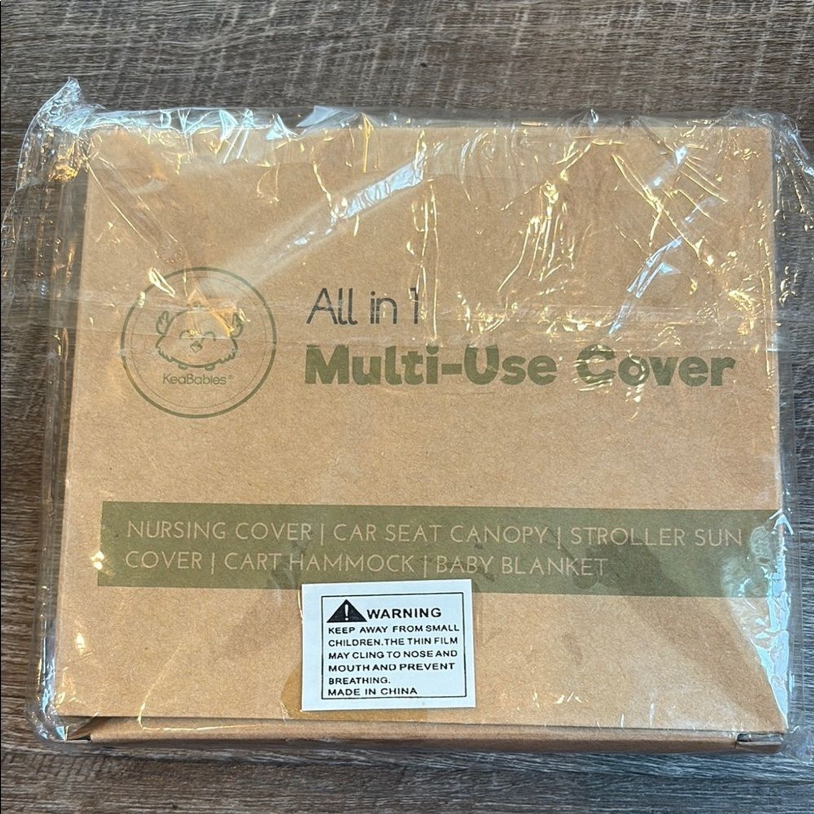 KeaBabies Multi-Use Nursing Cover Car Seat Canopy Blanket Black & White Gingham