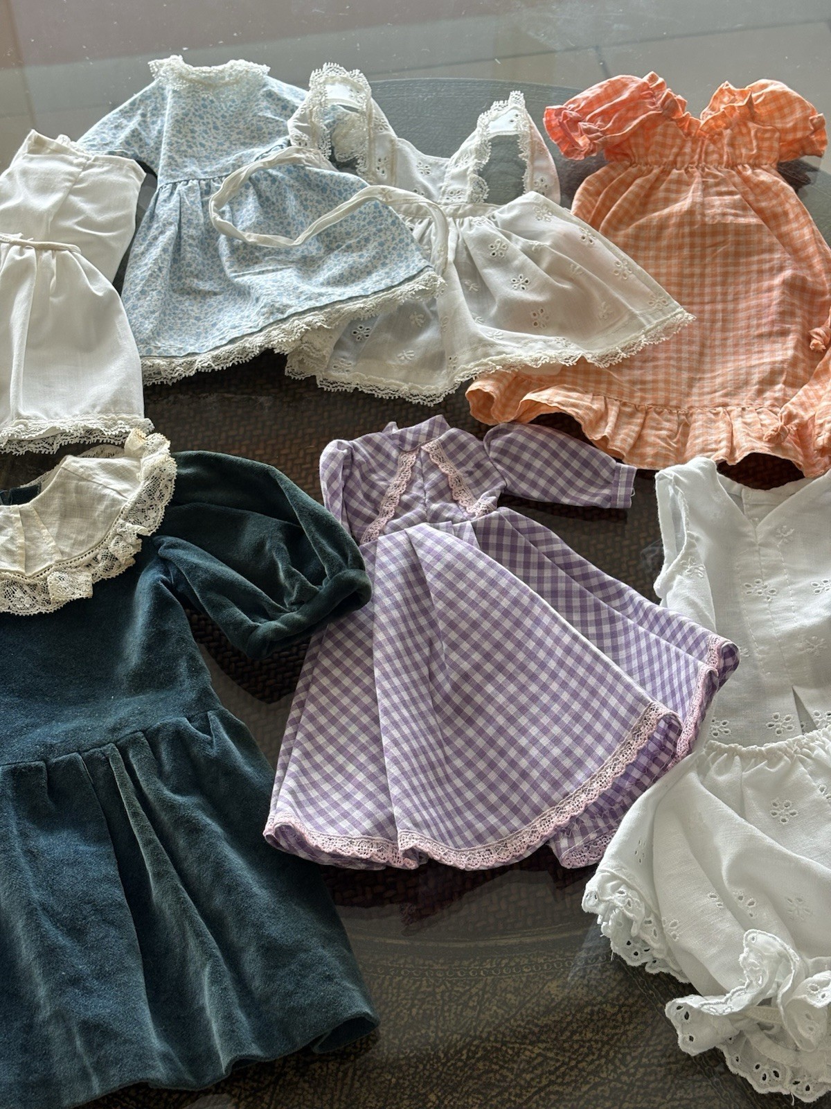 Large Lot Of Handmade Doll Clothes~Dresses/Gowns~Various Sizes