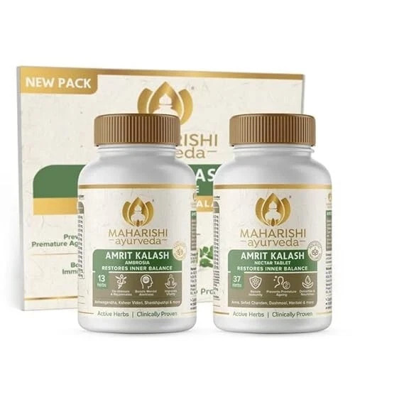 Maharishi Ayurveda Amrit Kalash (60 Nectar Tablets and 60 Ambrosia Tablets)