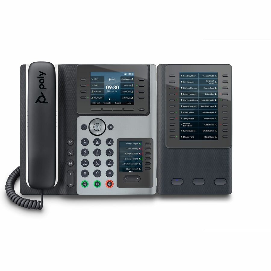 Poly Edge E450 IP Phone and PoE-enabled GSA/TAA 8F3G9AA