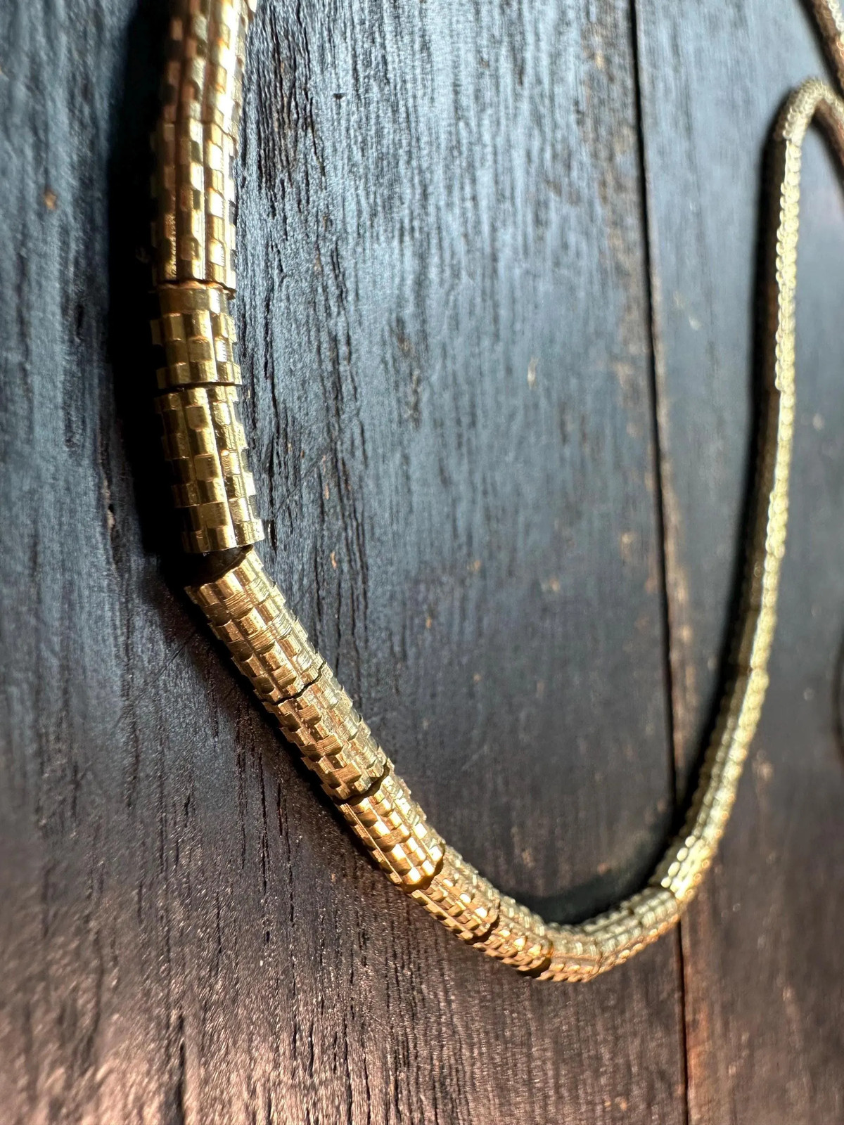 Nepal Handmade Copper Heishi Bead Strand | 3.5x6.5mm Faceted Spacer | 2223 Ethn