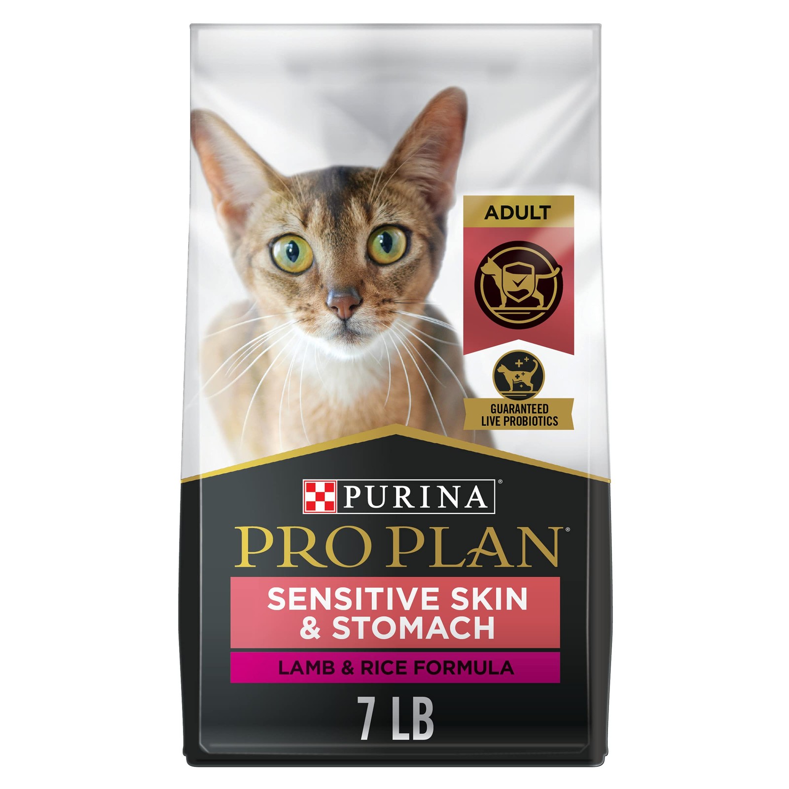 Purina Pro Plan Sensitive Skin & Stomach Cat Food Lamb & Rice 7 lb Bag