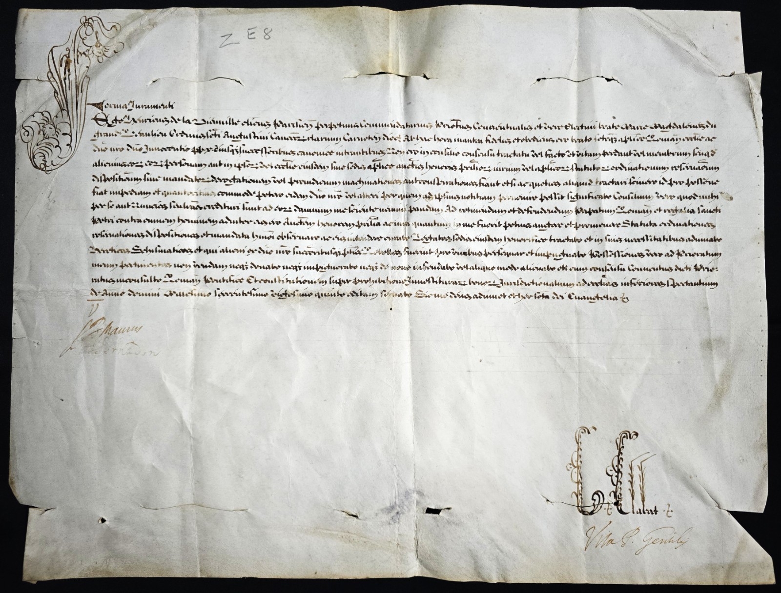 1650 Forma Juramenti – Innocent X Original Ecclesiastical Papal Oath Manuscript