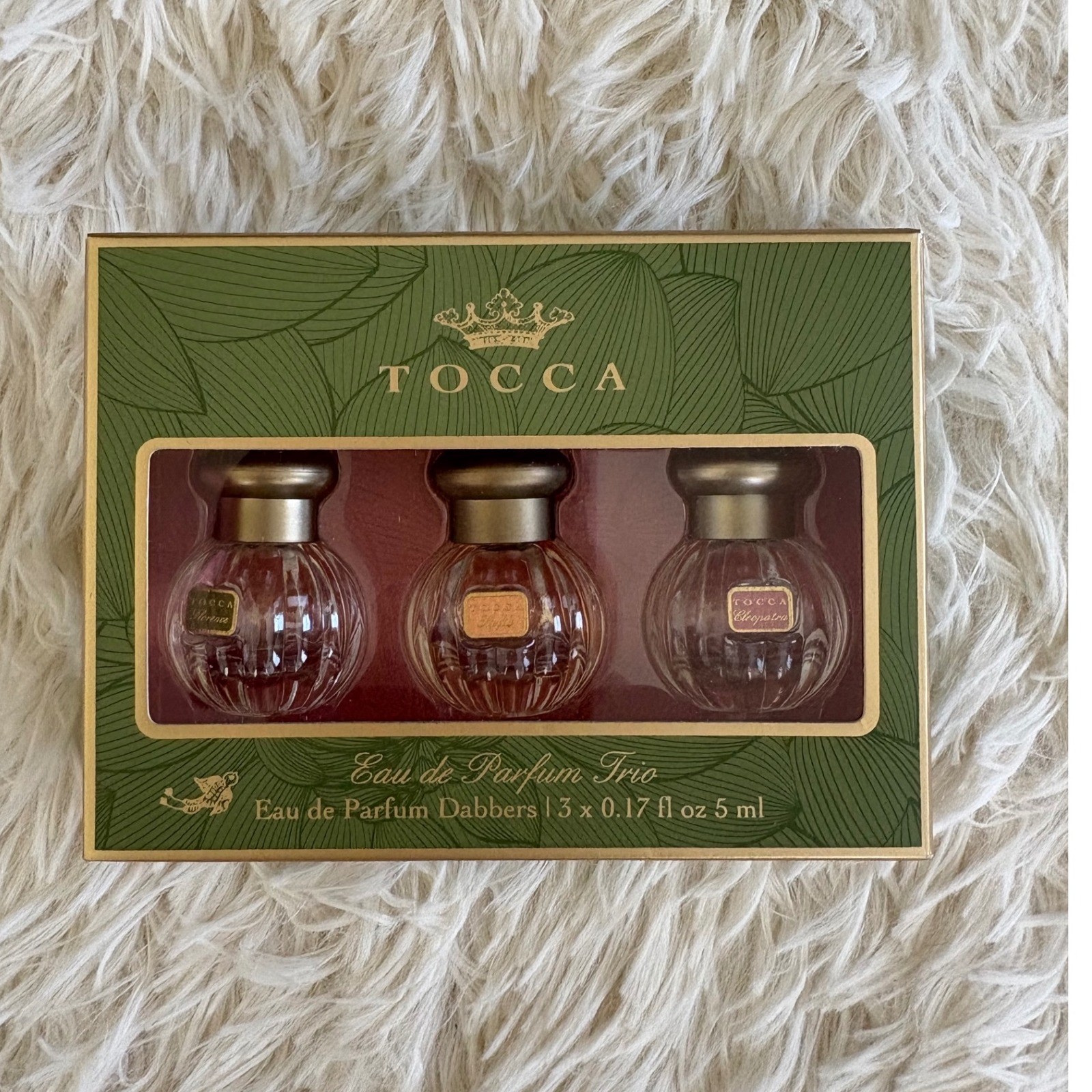 TOCCA Eau de Parfum Trio Dabbers Set Florence Stella Cleopatra 3 x 0.17 oz NEW