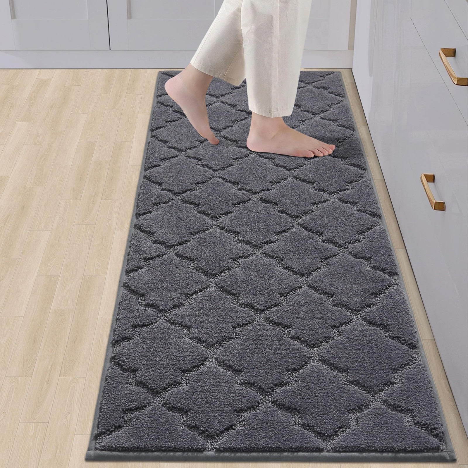 COSY HOMEER Soft Kitchen Floor Mats for in Front of Sink Super Absorbent Kitc...