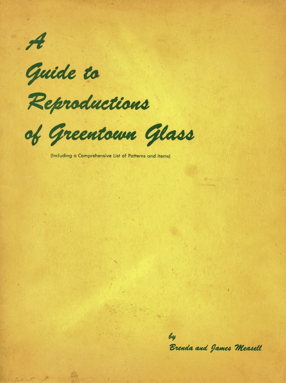 Indiana Greentown Glass Reproductions - Types Patterns / Illustrated Book