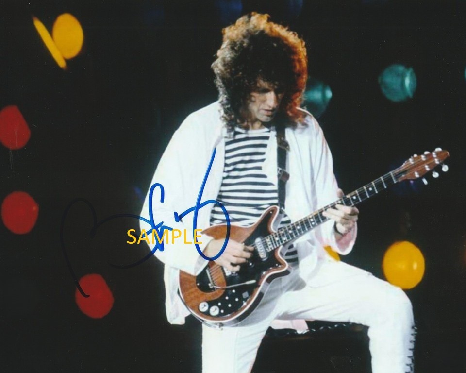 BRIAN MAY REPRINT SIGNED 8X10 PHOTO AUTOGRAPHED PICTURE CHRISTMAS MAN CAVE GIFT