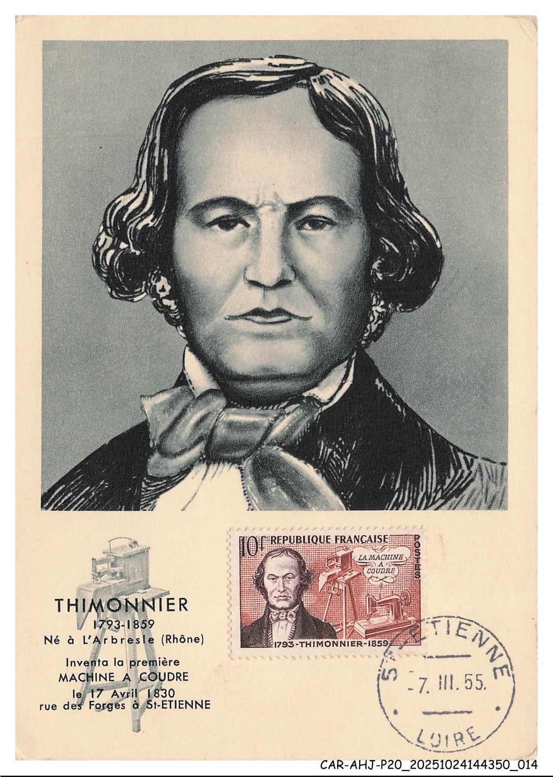 CAR-AHJP20-1015-MAXIMUM - Thimonnier - 1955