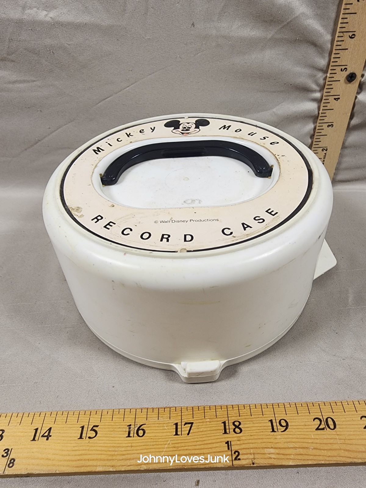 Antique Disney Mickey Mouse Club 45's Record Case Holder Travel