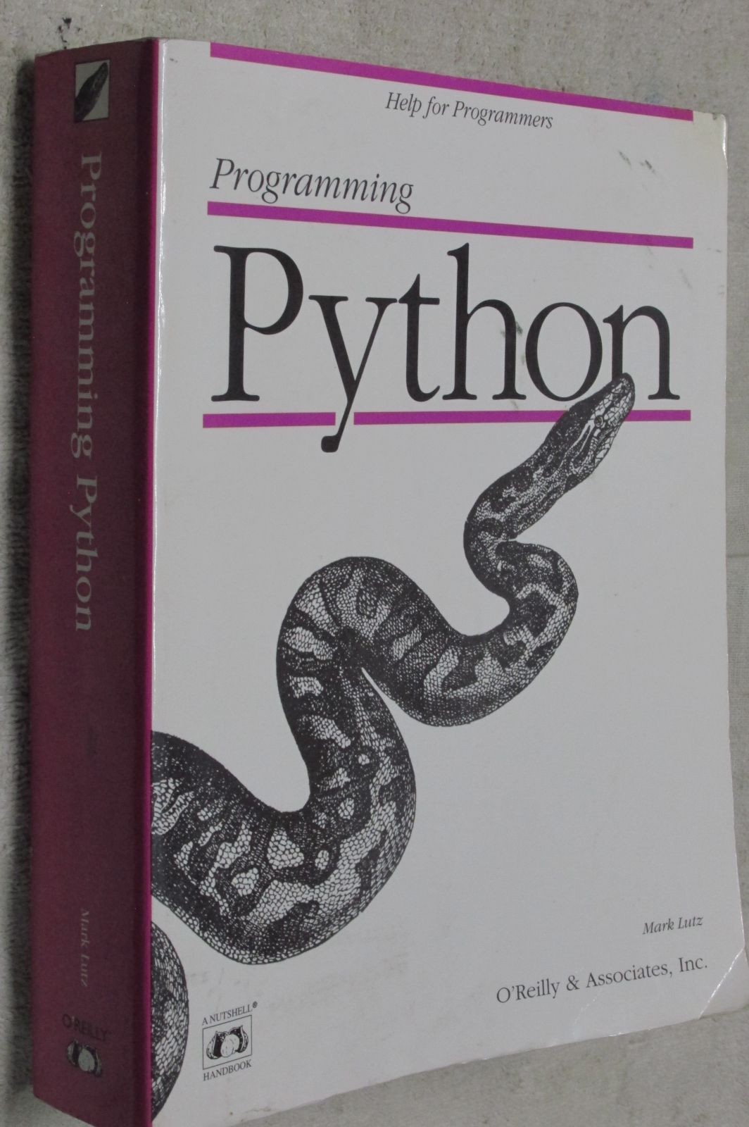 Programming Python textbook with CD