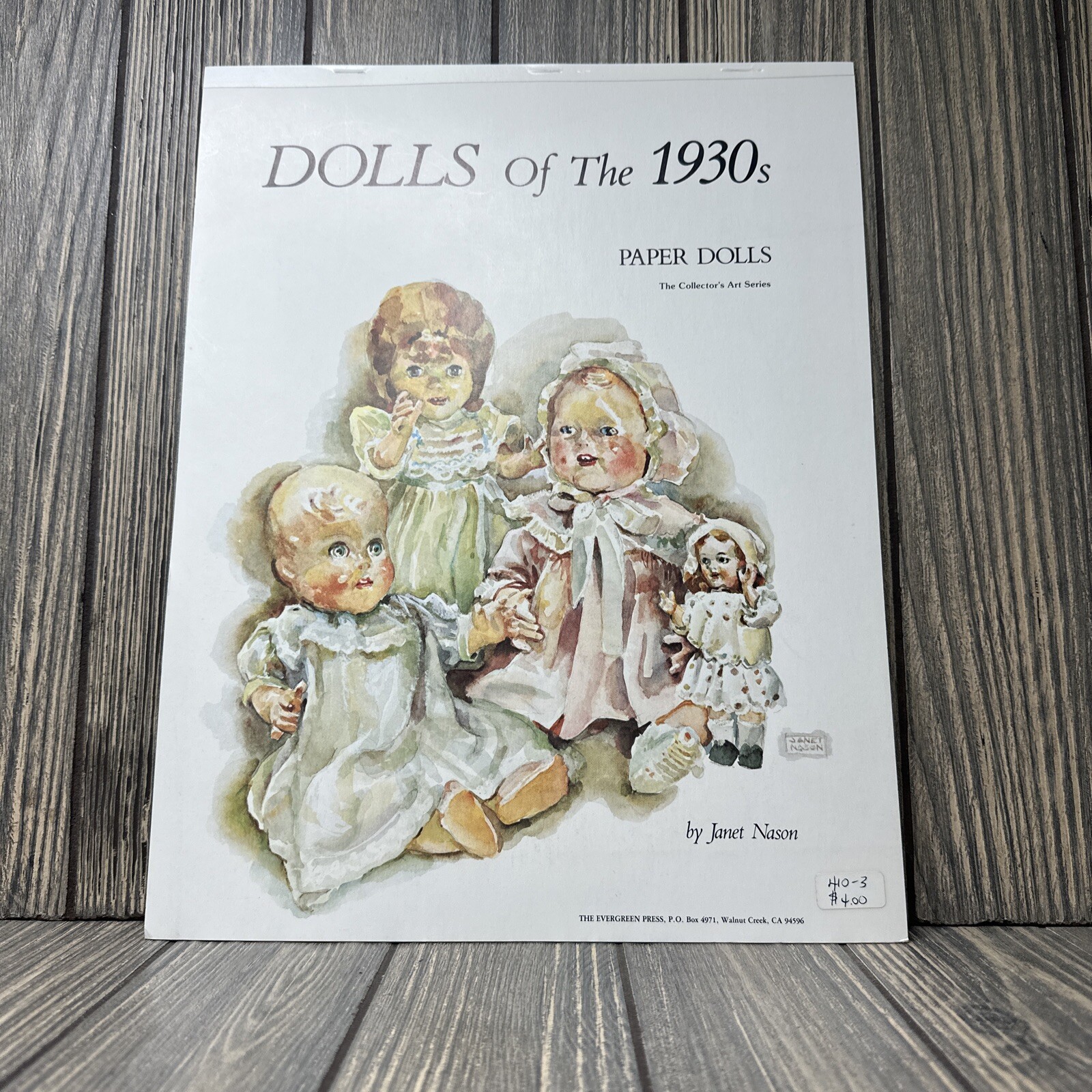 Dolls of the 1930s Paper Dolls 1980s Reprint Collectors Art Series Janet Nason
