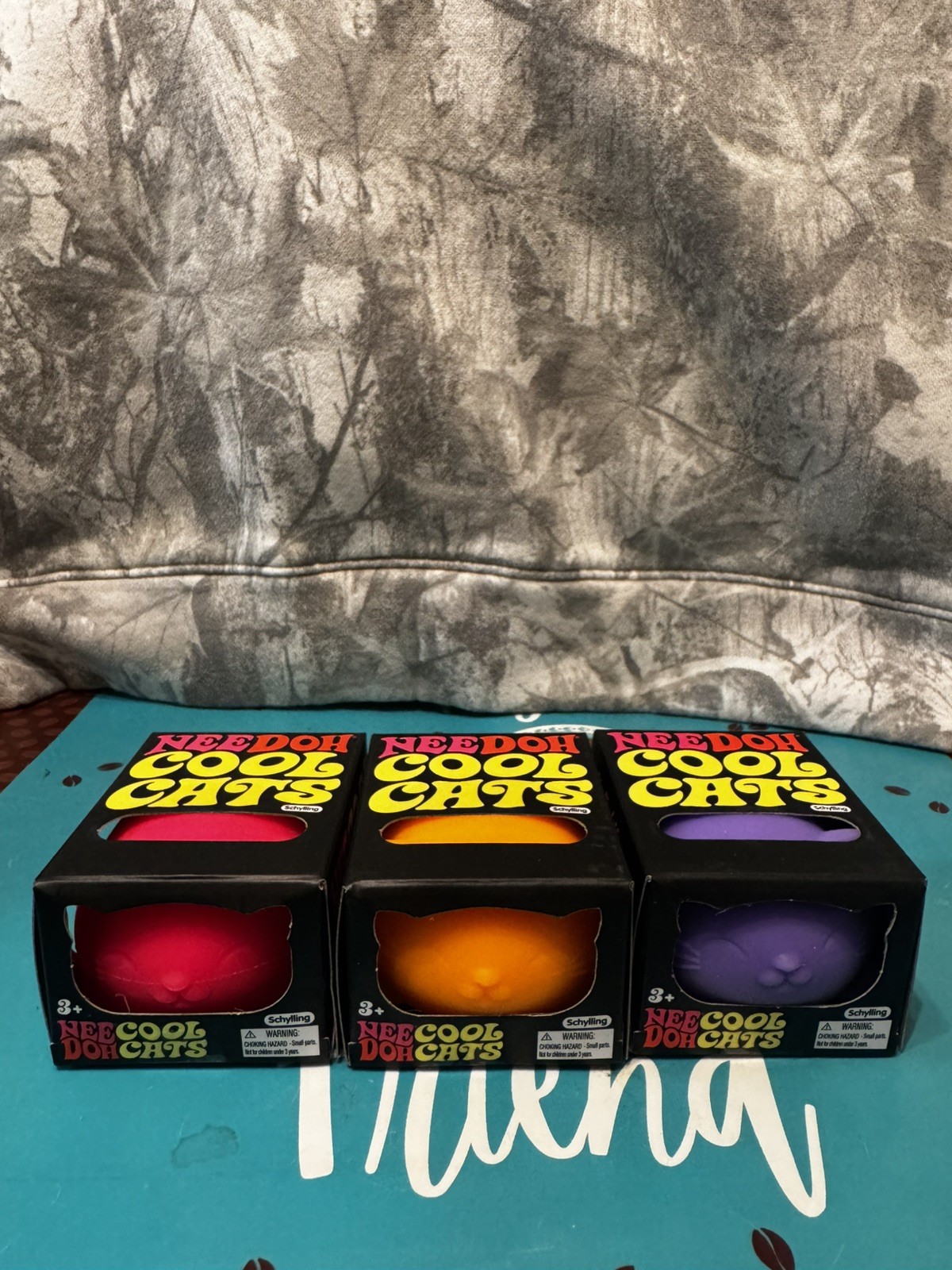 Nee Doh Cool Cats Squishy Sensory Fidget Stress Toy 3 PACK