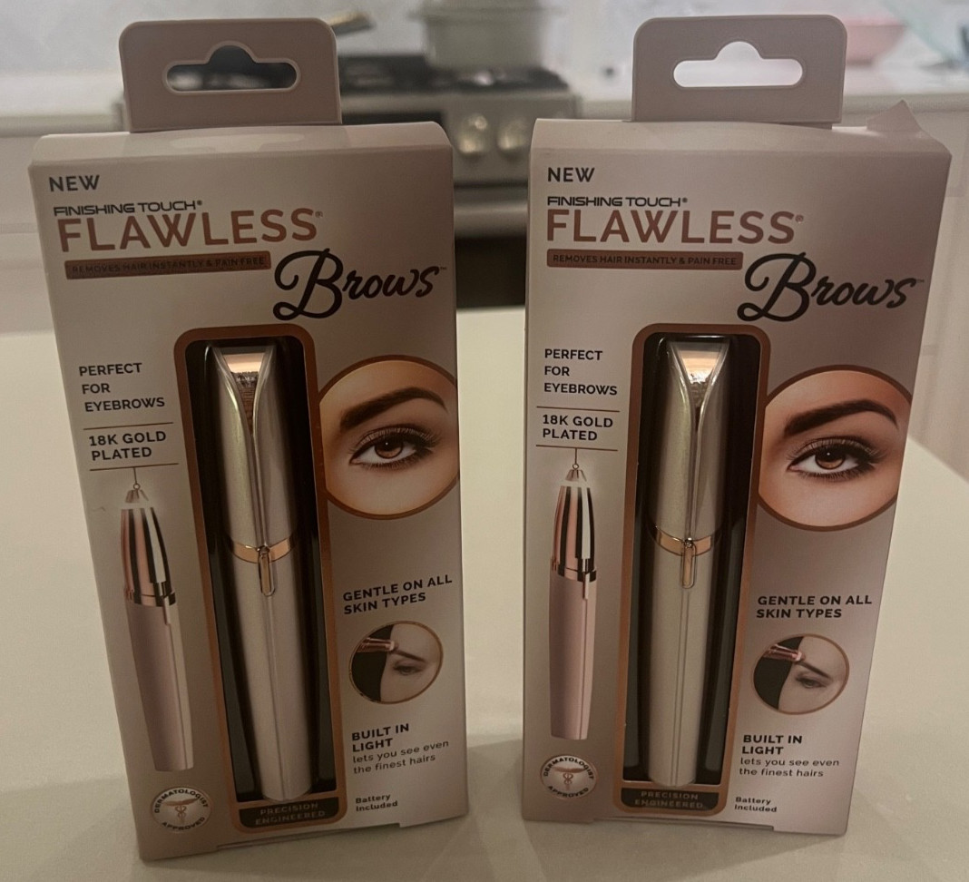 2x FINISHING TOUCH FLAWLESS BROWS Hair Remover - New in Packaging
