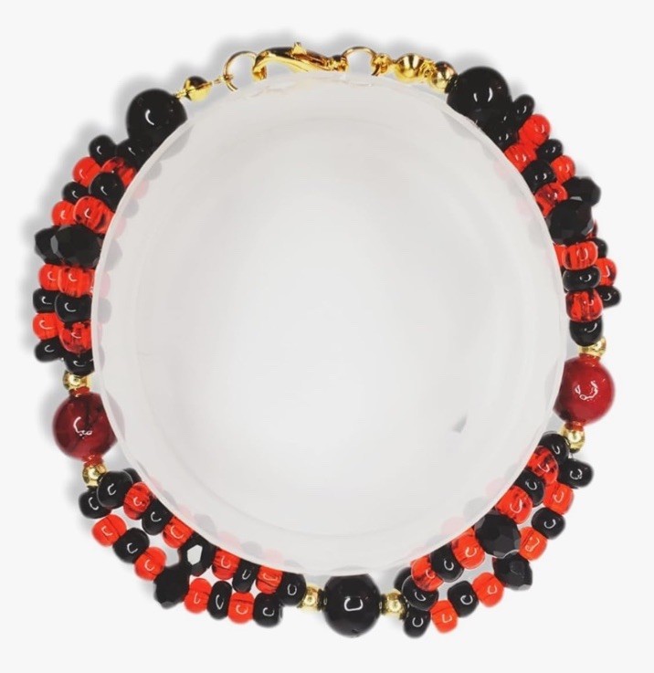 Pulsera Elegua De Ilde Cristal Santeria Yoruba