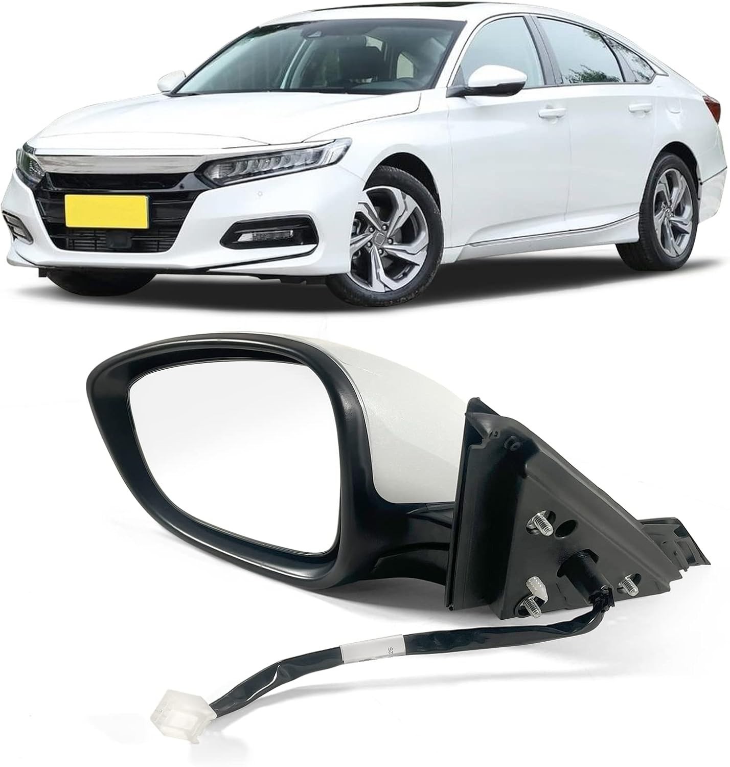 Left Driver Side Door Mirror For Honda Accord LX, Sport 2018-2022 丨 Power 丨 Non-