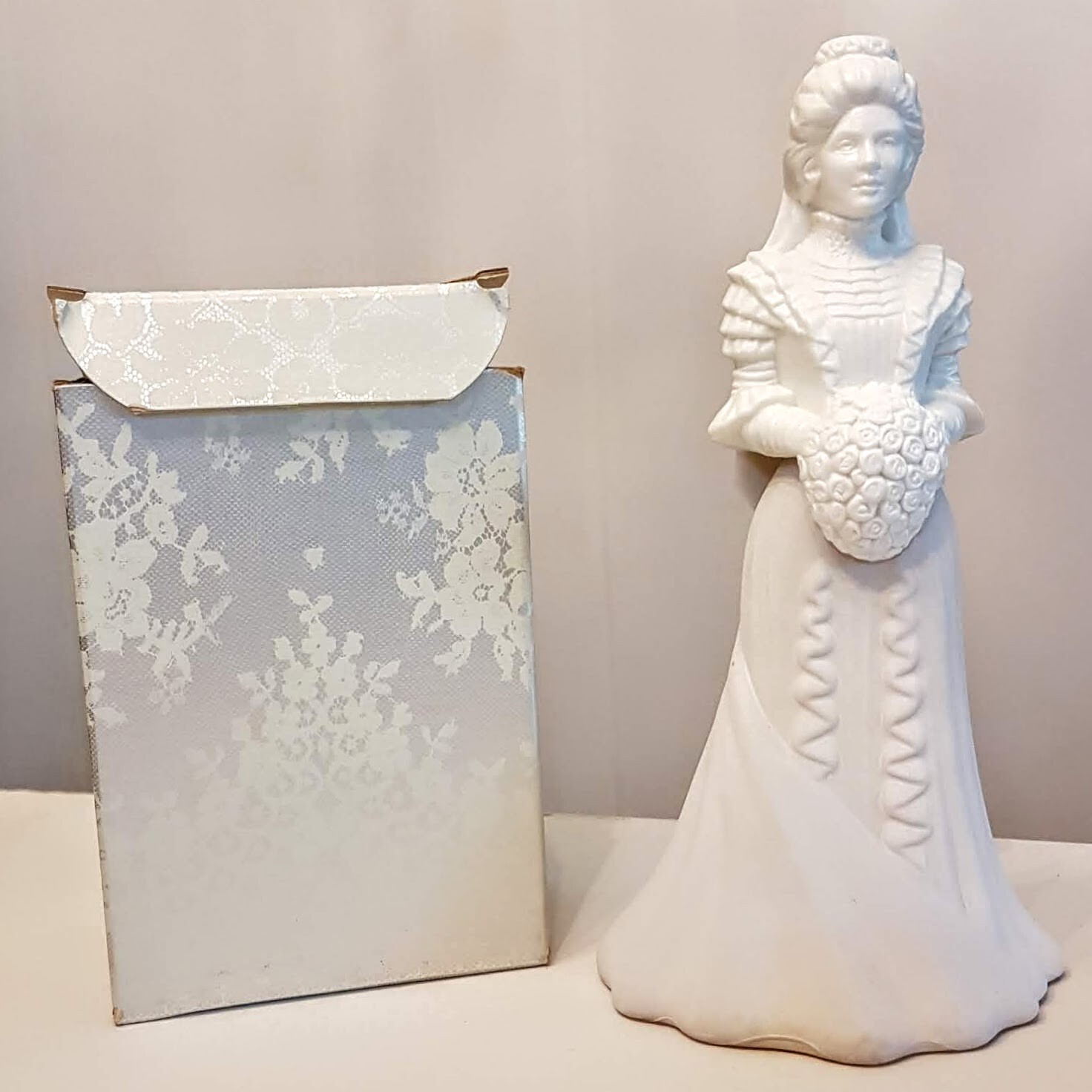 Avon Bridal Moments Decanter Unforgettable Cologne Glass Bottle NOS Original Box