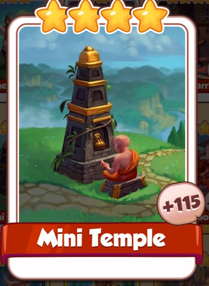 coin master Mini Temple card