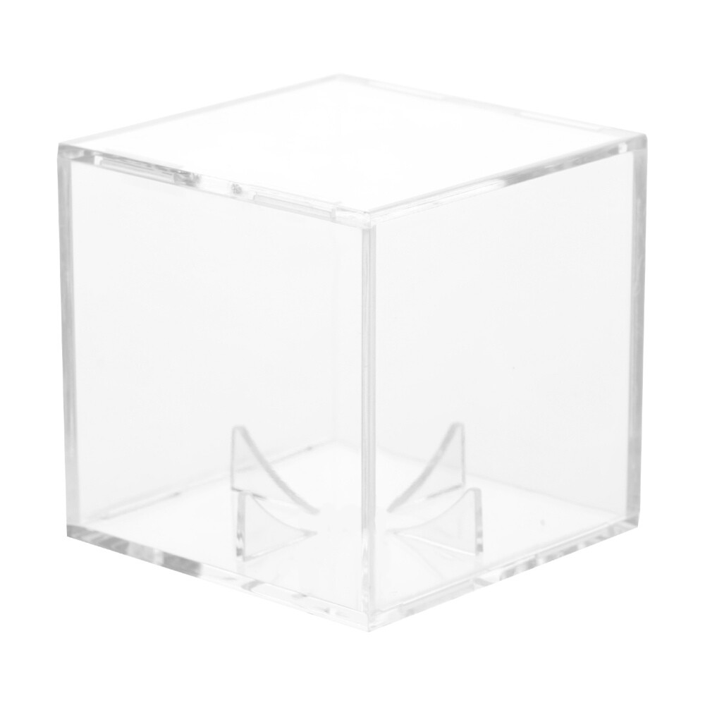 1PC Baseball Display Case Baseball Display Box Acrylic Holder Case Shelf Desktop