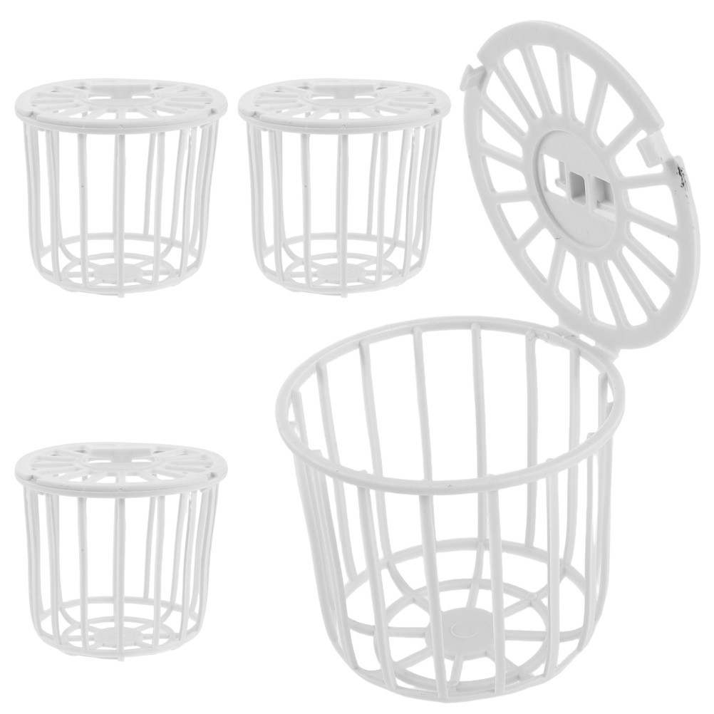  4pcs Plastic Bird Nest Box - Finch Canary Breeding Nesting Material Storage